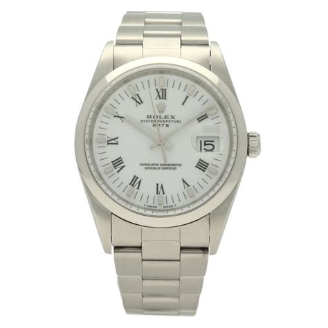 gents rolex oyster perpetual date 15200 wristwatch